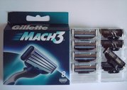 Продам кассеты Gillette (жиллет),  Картриджи,  Мак3 (8штук) 
