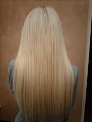 наращивание волос  на дому