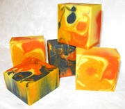 Натуральное шёлковое мыло ручной работы Магия осени