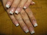Наращивание ногтей акрил, гель , коррекция ногтей в Днепропетровске.